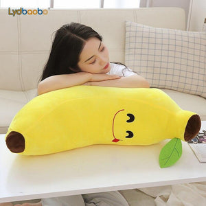 Funny Creative Cartoon Banana Stuffed Soft Pillow Sofa Cushion Baby Lovely Plush Doll Kids Fruit Toys Children Birthday Gifts